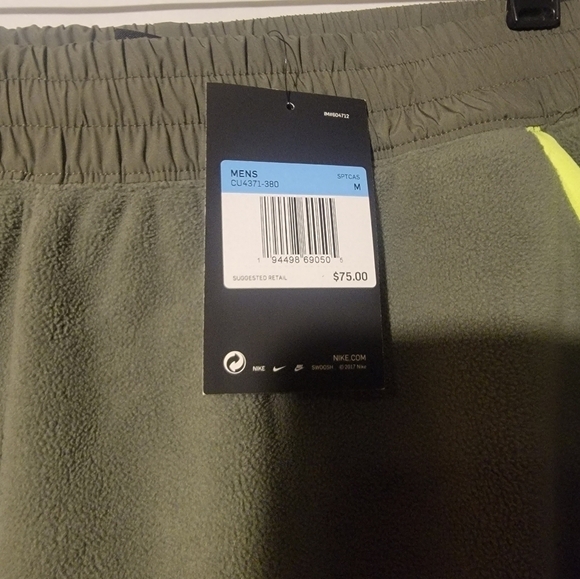 Nike Sportswear Fleece Pants Mens Size Medium CU4371 380 - Picture 2 of 7